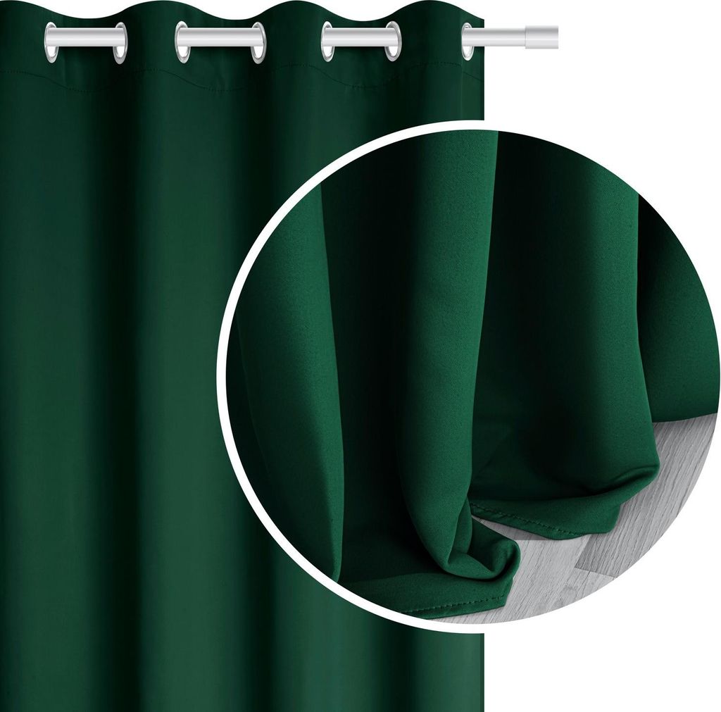 SIIN zatemňovací závěs Vinzenz tmavě zelená 140x250 Produktbild 