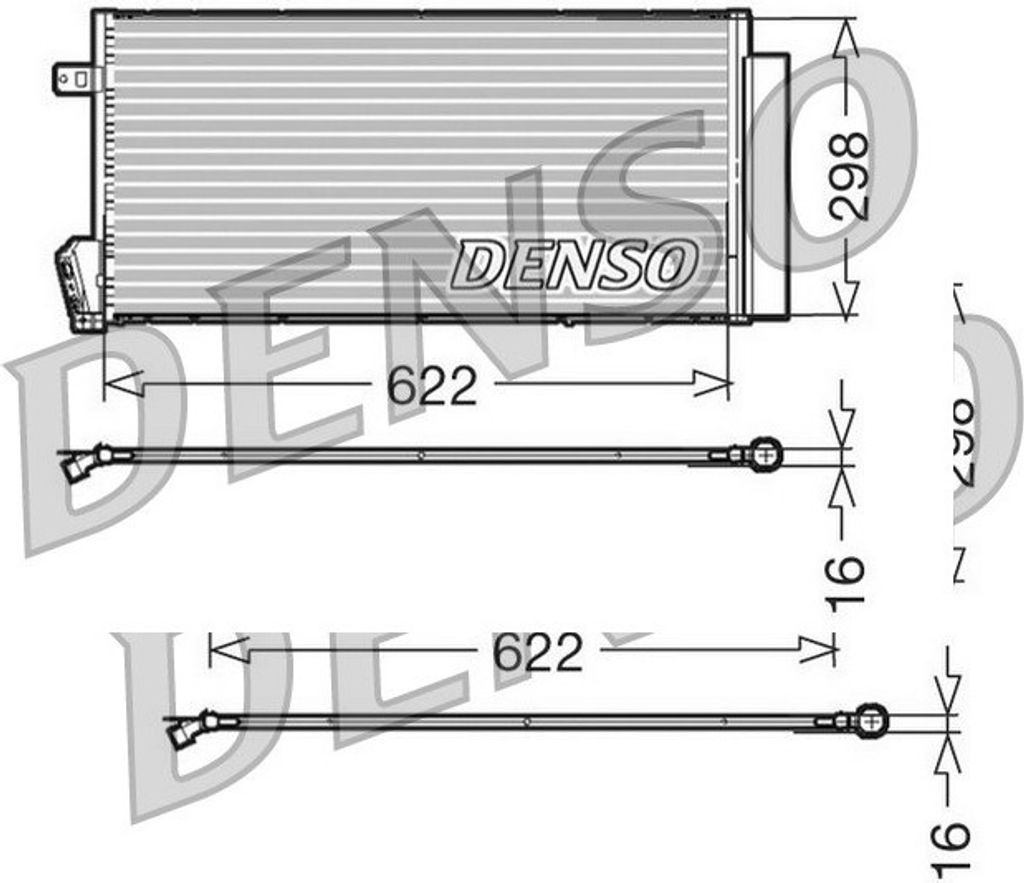 Denso Klimakondensator für Fiat Doblo