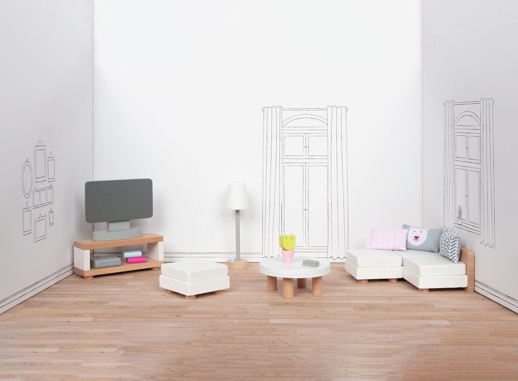 goki Puppenmöbel Style, Wohnzimmer Produktbild 