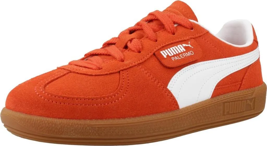 Basket Puma Palermo Jr Orange Enfant - Finies les Chaussures Fragiles