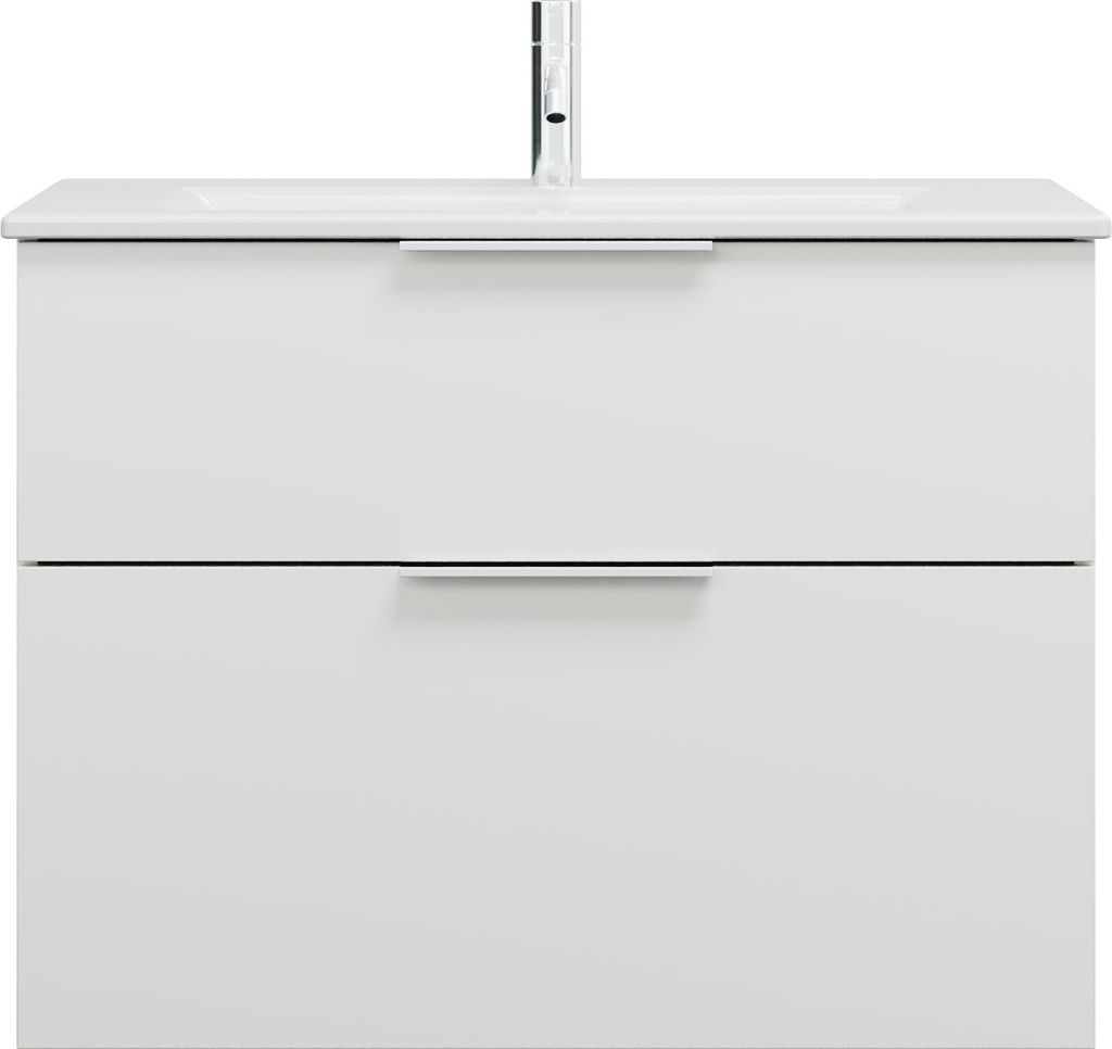 burgbad Eqio Slim Keramik-Waschtisch inklusive Waschtischunterschrank, 820x490x620mm, SHBT082F2009C0001G0146