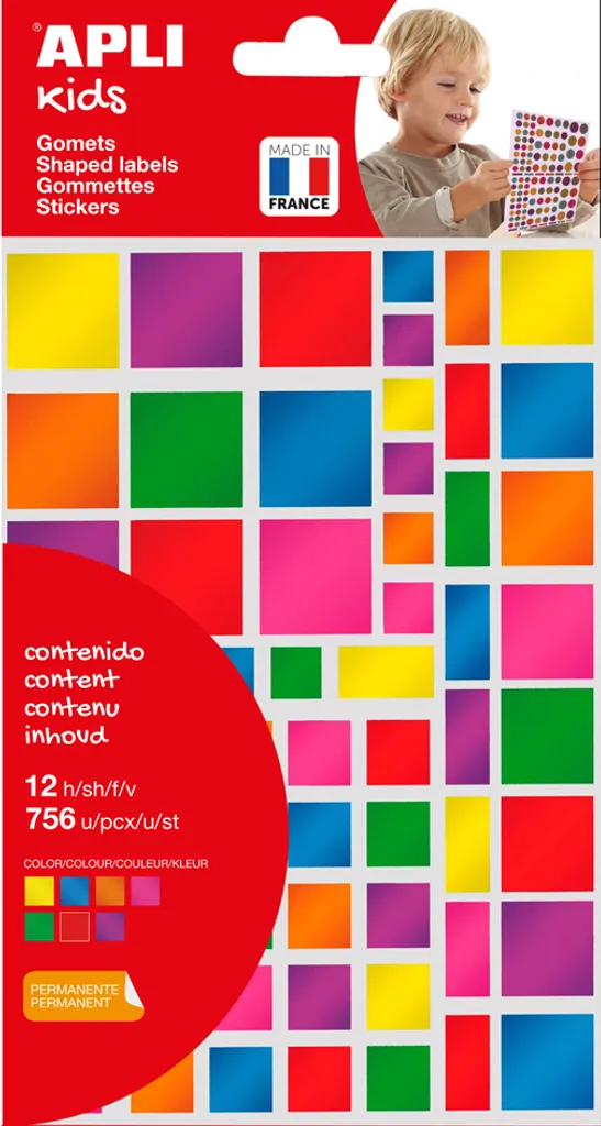 APLI Kids 18396 Adesivi Stelle Metallizzate Colorate - Per Scrapbooking