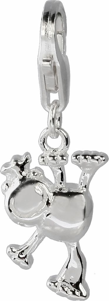 SilberDream Charm Schmuck Armband Anhänger Froschkönig 925 Echt Silber FC3133