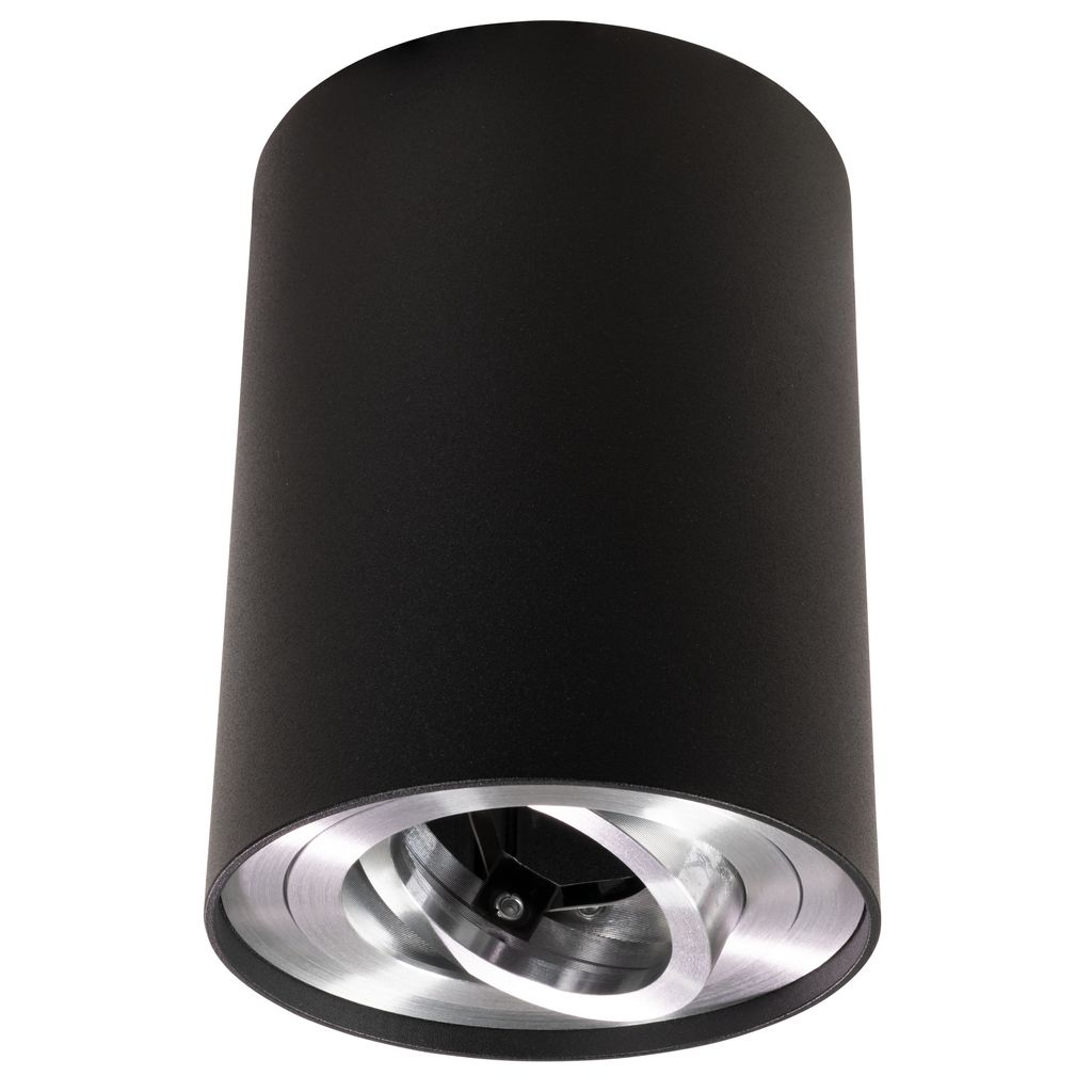 Aufbaurahmen 94x125mm für GU10 Leuchtmittel schwarz/silber Produktbild 