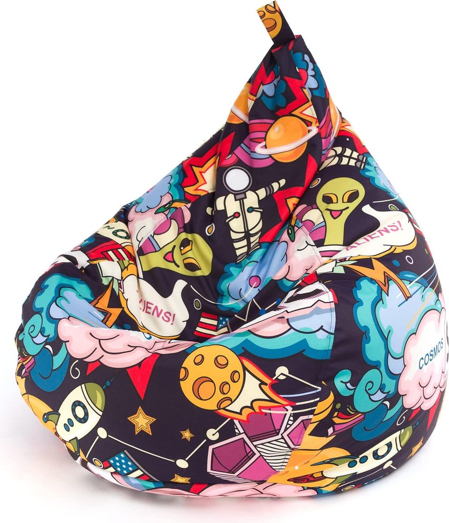 Ecopuf, Oscar Modern, Sitzkissen Kunstleder, Sessel Bean Bag, Sitzsack, 90x110cm - Dg55