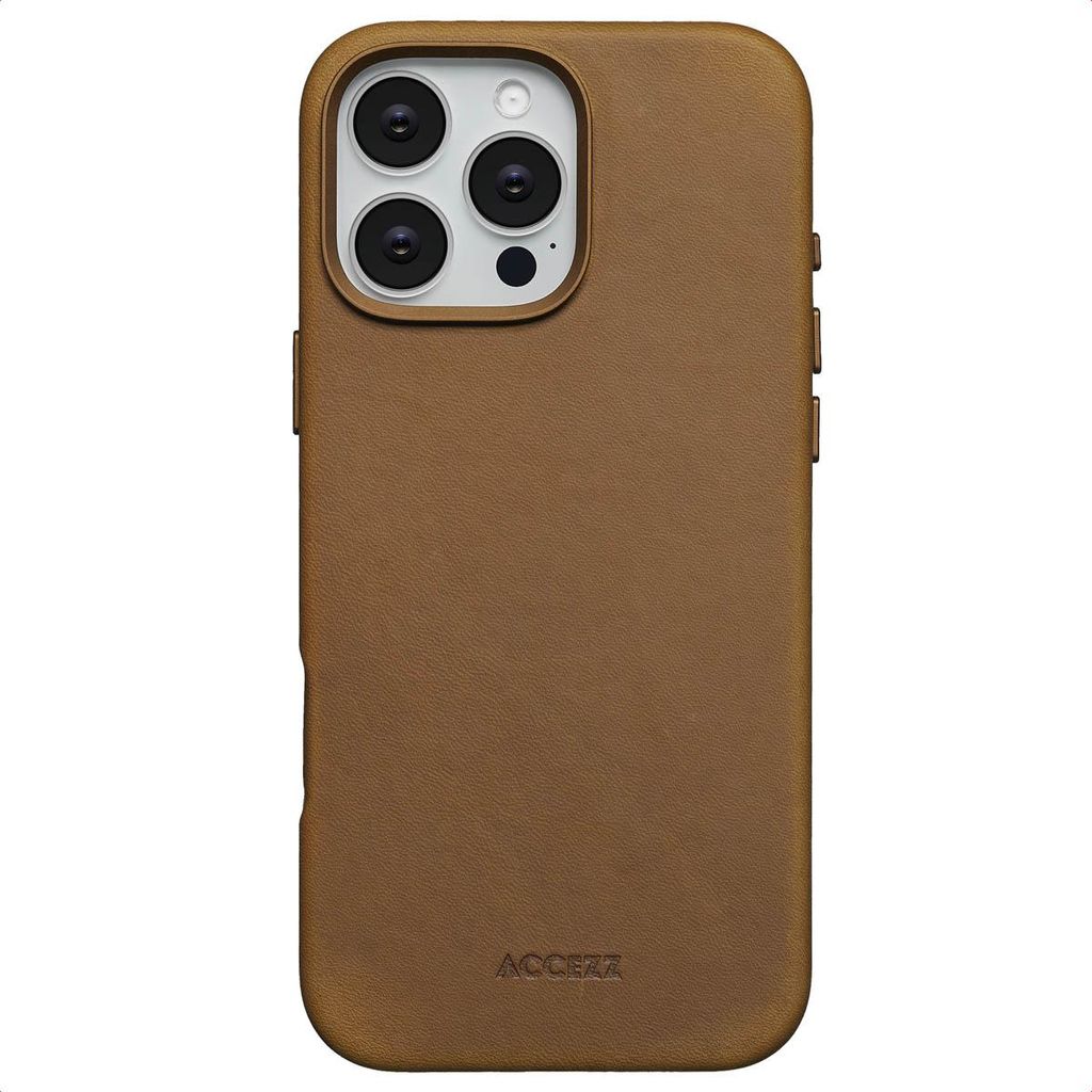 Accezz Vintage Leather Magsafe Backcover iPhone 16 Pro Max - Tabacco Cognac