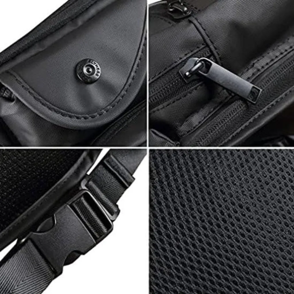 Poche de jambe moto étanche - Bagagerie de cuisse pour pilote - 2L - 5