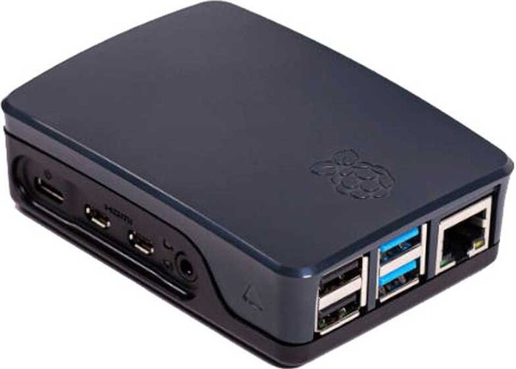 offizielles Gehäuse für Raspberry Pi 4, schwarz/grau