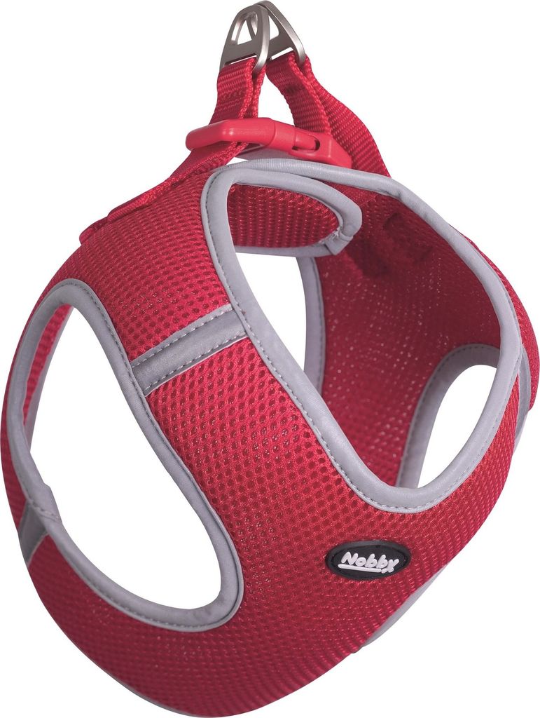 Nobby Mesh Geschirr Delight rot, Größe: L / Breite: 25 mm