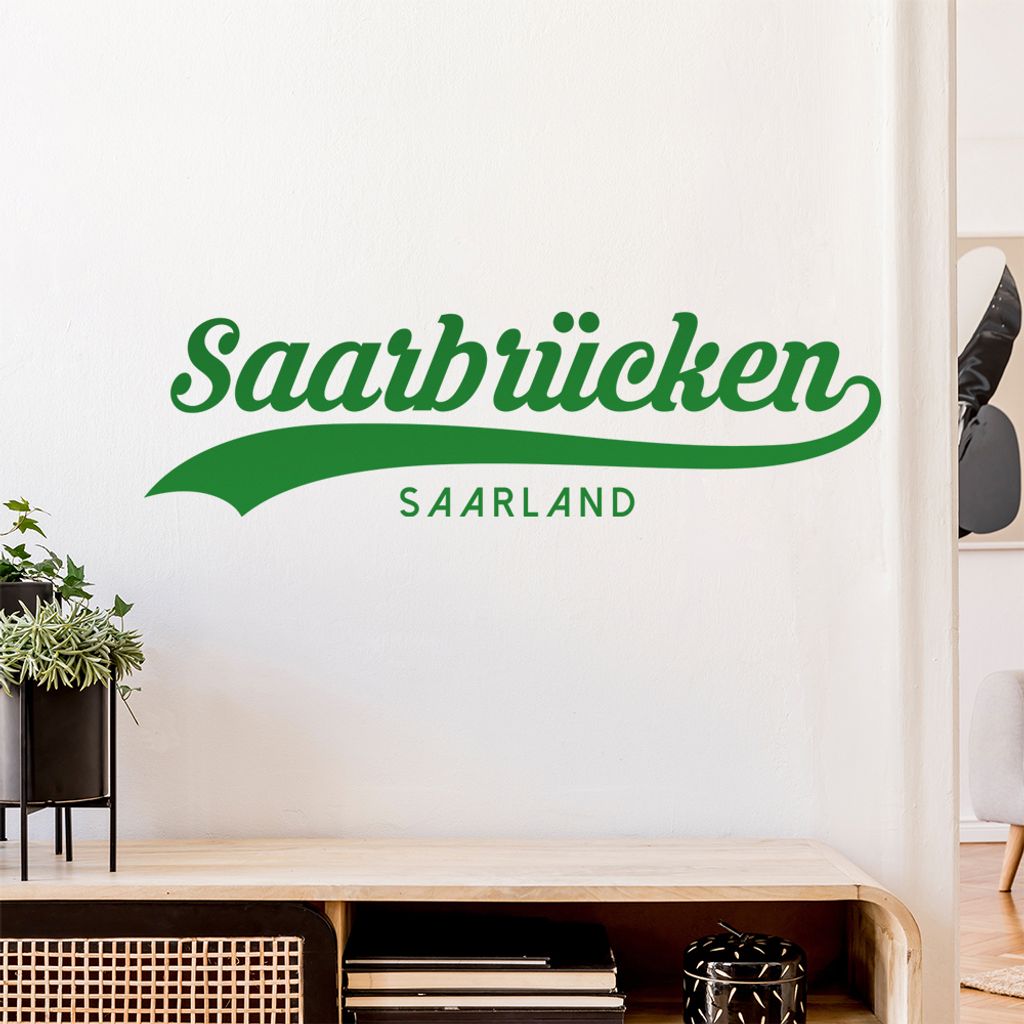 Saarbrücken Saarland Wandtattoo Wandaufkleber Wall Sticker - Dekoration, Küche, Wohnzimmer, Schlafzimmer, Badezimmer