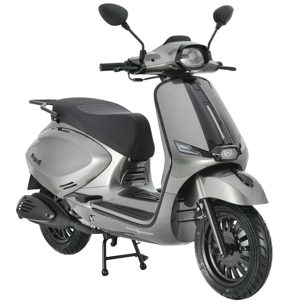 Motorroller Napoli 50 ccm 45 km/h EURO 5 silber-schwarz Produktbild 