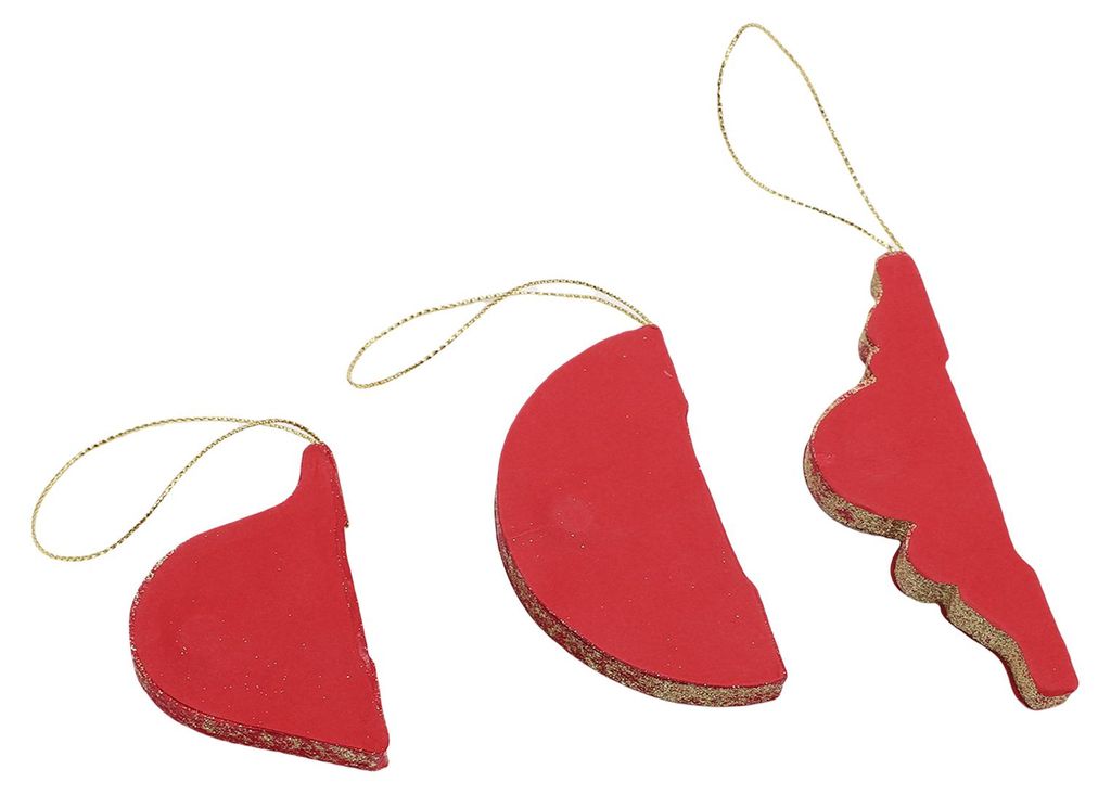 3 Pack hängenden Papier Weihnachtsbaum Dekorationen dekorative Papier Laterne Ornament mit Glitter Rand