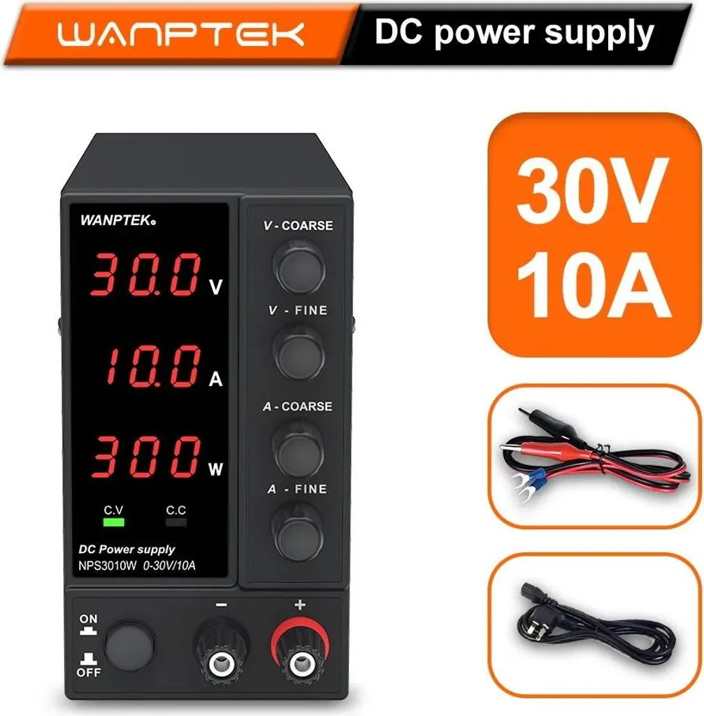 Source d'alimentation réglable NPS3010W DC 30V 10A avec écran numérique - 2