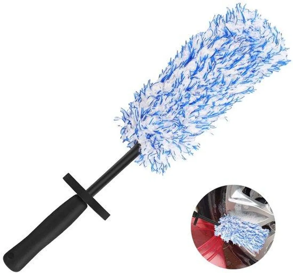 Brosse jantes fine anti-rayures pour éliminer la poussière de frein