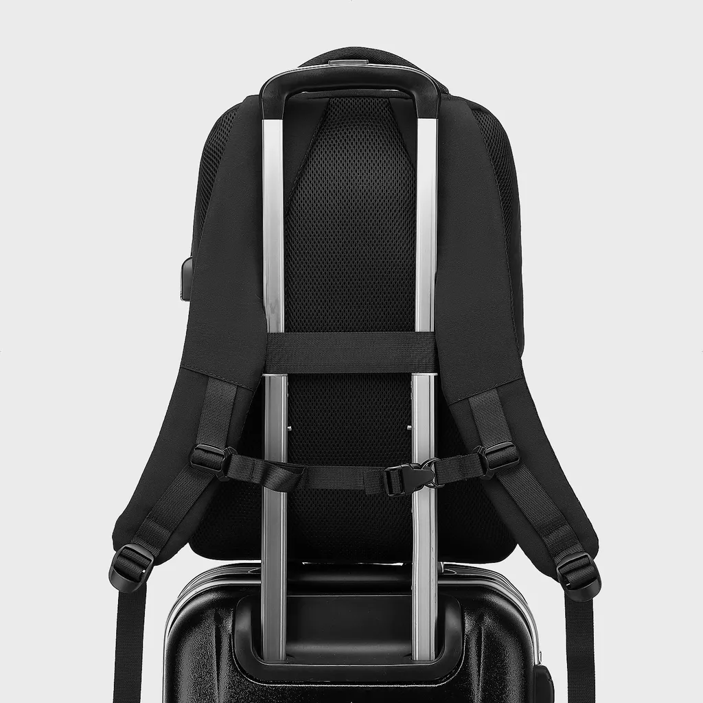 Sac à dos USB pour PC 15,6 pouces - Compartiment rembourré 23L Anthracite