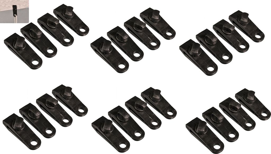 24 Planen Clips im Set Produktbild 