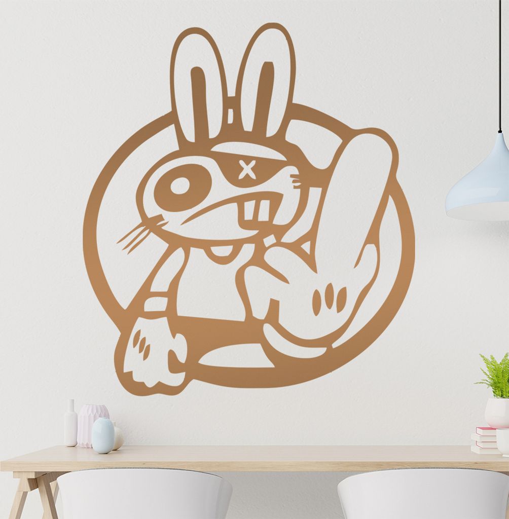 Drift Haase Fuck You Wandtattoo in 6 Größen - Wandaufkleber Wall Sticker - Dekoration, Küche, Wohnzimmer, Schlafzimmer, Badezimmer