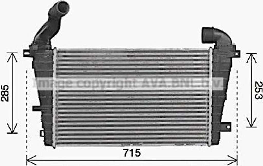Échangeur Turbo AVA OL4707 haute efficacité thermique pour OE 13223394