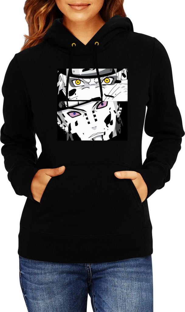 Damen Kapuzenpullover Naruto Naruto Vs Pain, Lady S / Schwarz