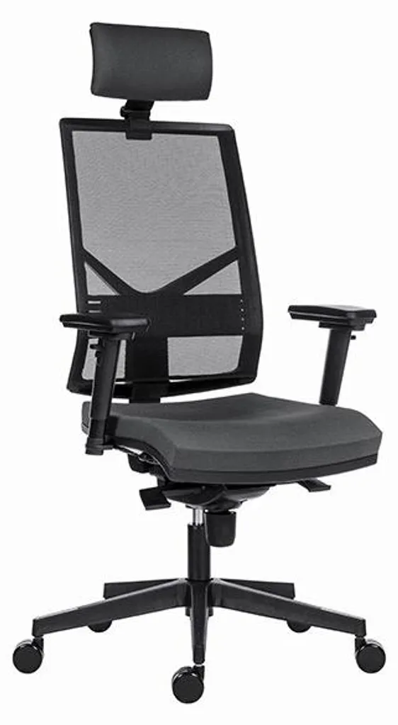 Powerton Marie Fauteuil Ergonomique de Bureau Gris pour Télétravail