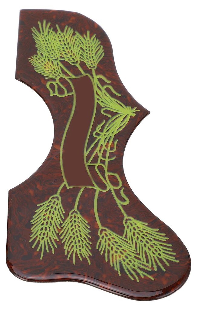Schlagbrett für Akustikgitarre, 2 mm dick, Gerstenmuster, Schlagbrettplatte für J200