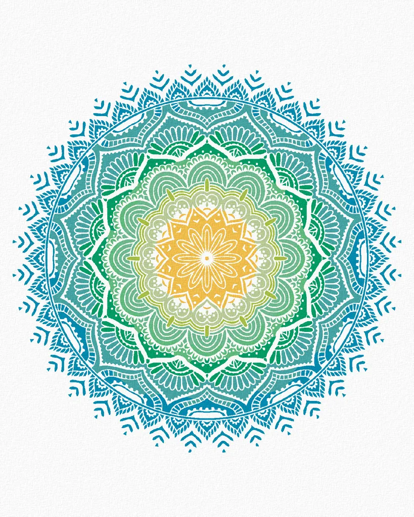 Zuty Kit Diamond Painting Mandala VIII 40x50cm - Idea Regalo Unica