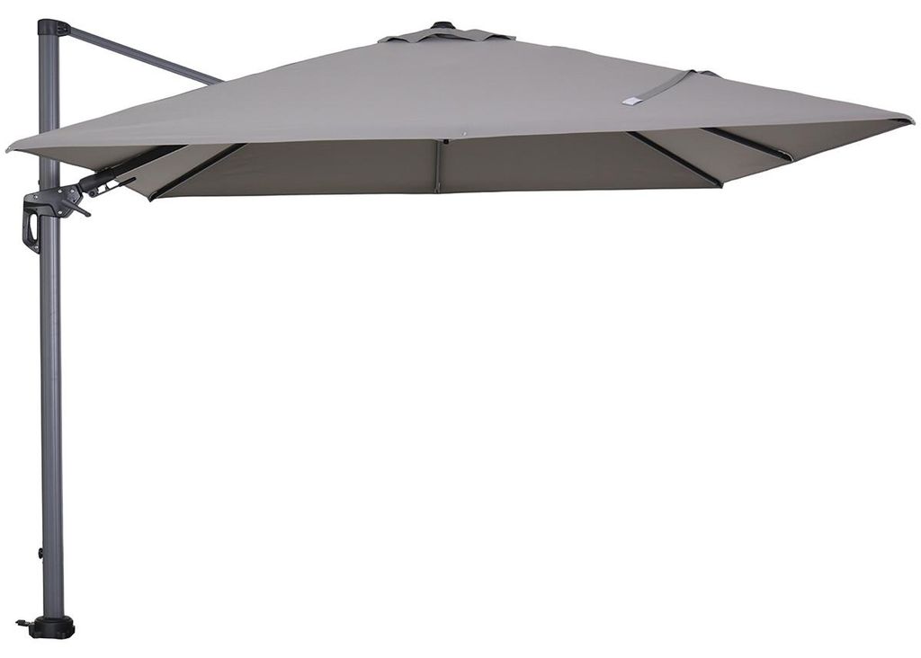 Garden Impressions Hawaii Sonnenschirm - 300x300 cm - carbon black - hell grau