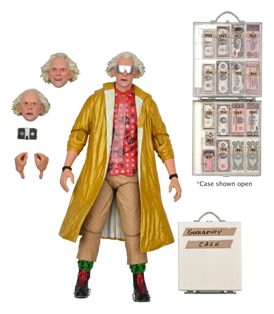 NECA Ritorno al futuro 2 Doc Brown 2015 Ultimate Action Immagine del prodotto 