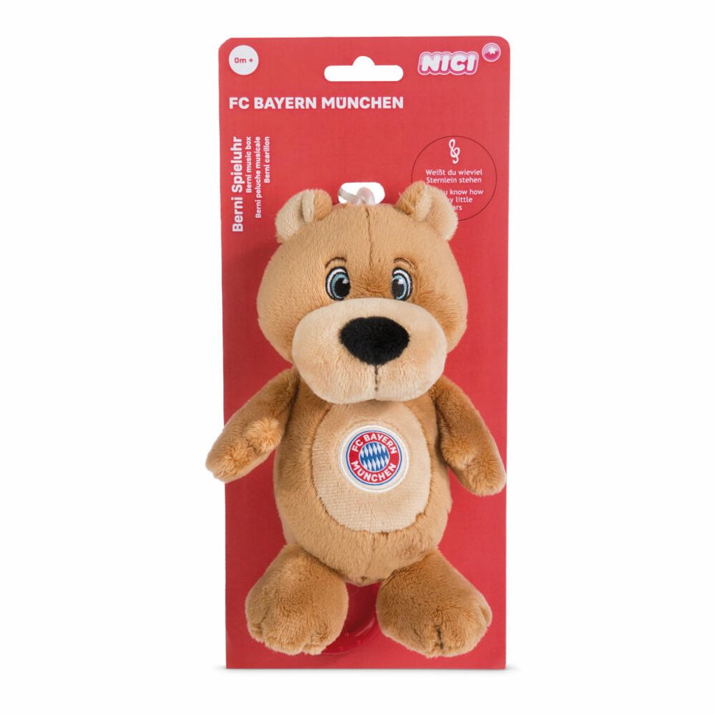 NICI Spieluhr FC BAYERN MÜNCHEN Bär Berni 18 cm – Produktbild 