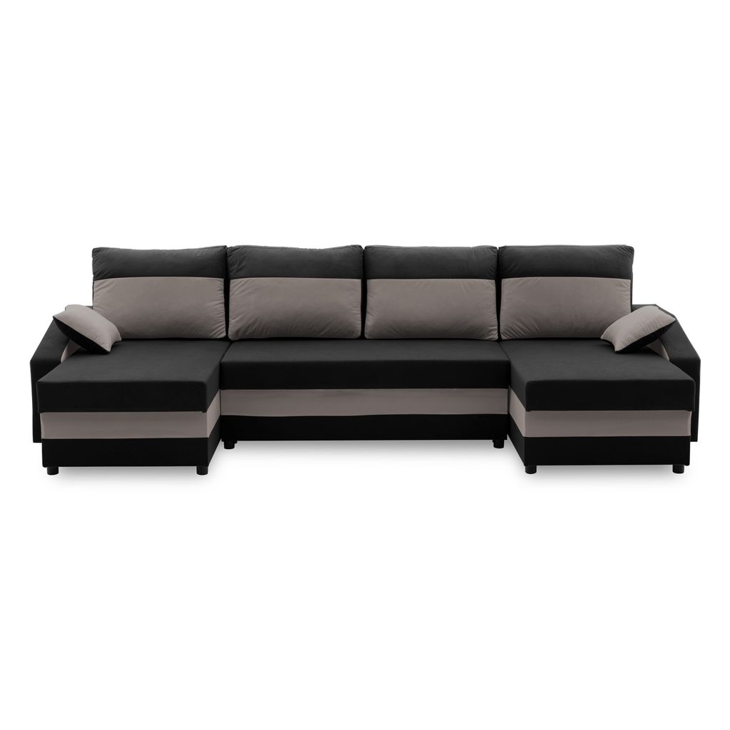 Ecksofa SPARTA U-FORM mit Schlaffunktion - Eckcouch mit 3 Produktbild 