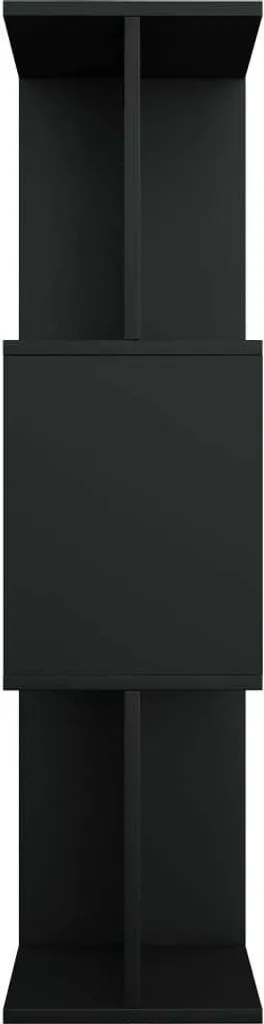 Meuble de Séparation de Pièce Noir 80x24x96 cm pour Salon et Bureau - 9