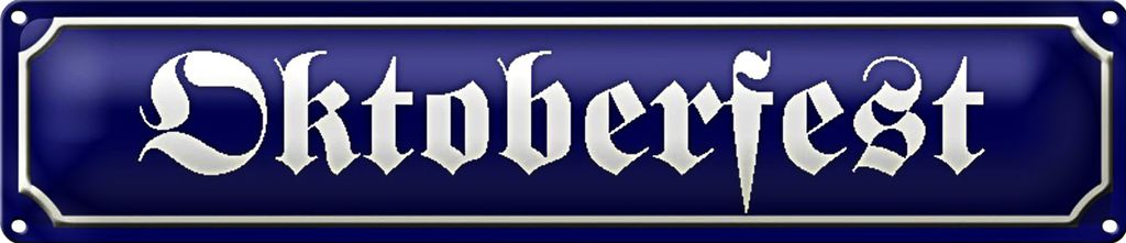 Blechschild Straßenschild 46x10cm Dekoration