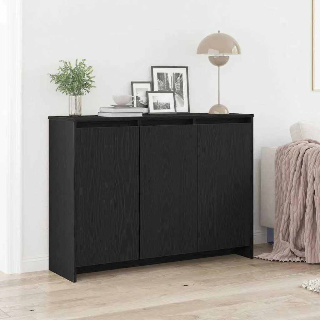 Maison Exclusive Credenza Nera 102x29,5x75 cm - Madia Salvaspazio