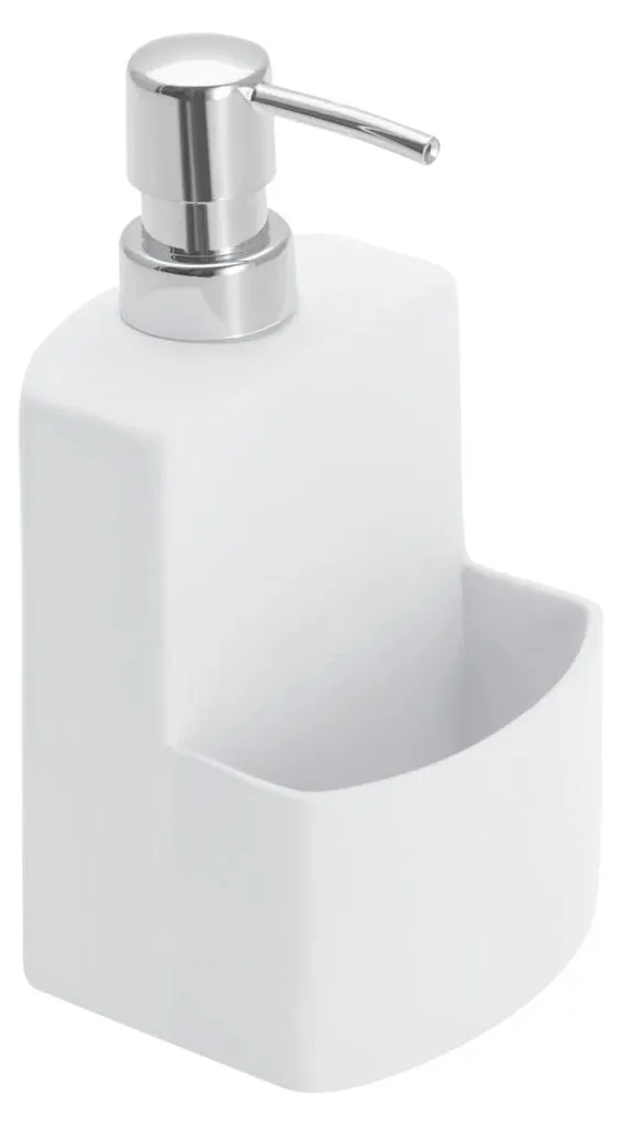 Distributeur de savon vaisselle anti-encombrement avec rangement d'éponge