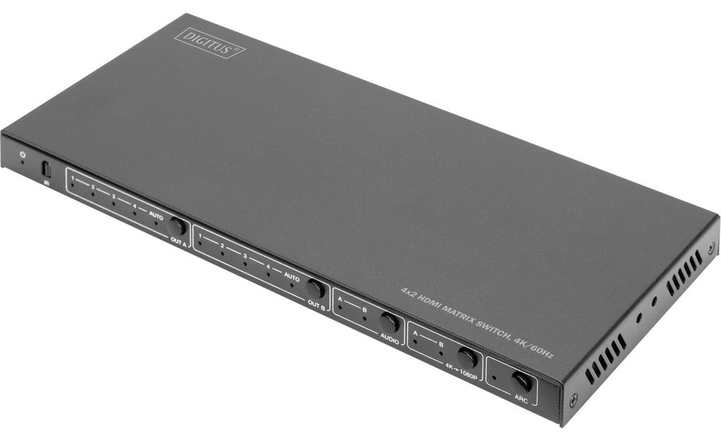 DIGITUS 4x2 HDMI Matrix Switch, 4K/60Hz Produktbild 