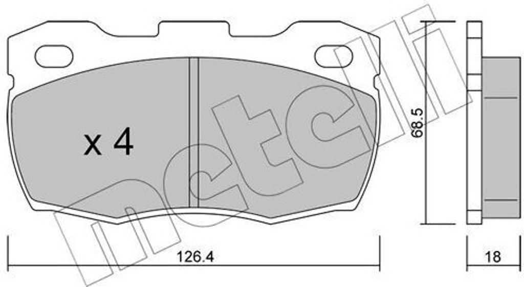METELLI Bremsbeläge Satz Vorne Bremsklötze für LAND ROVER Defender SUV (L316) 22-0352-0