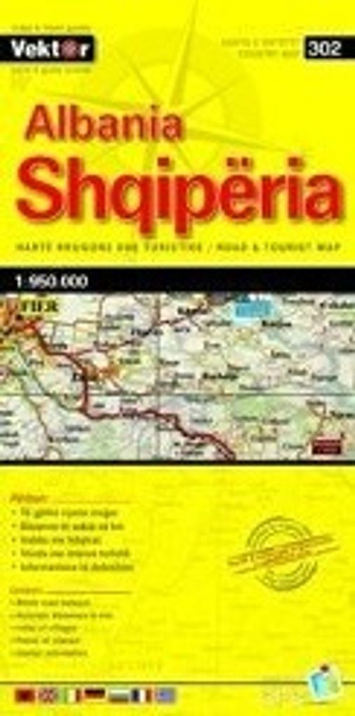 Albanien Straßenkarte 1 : 350 000 GPS