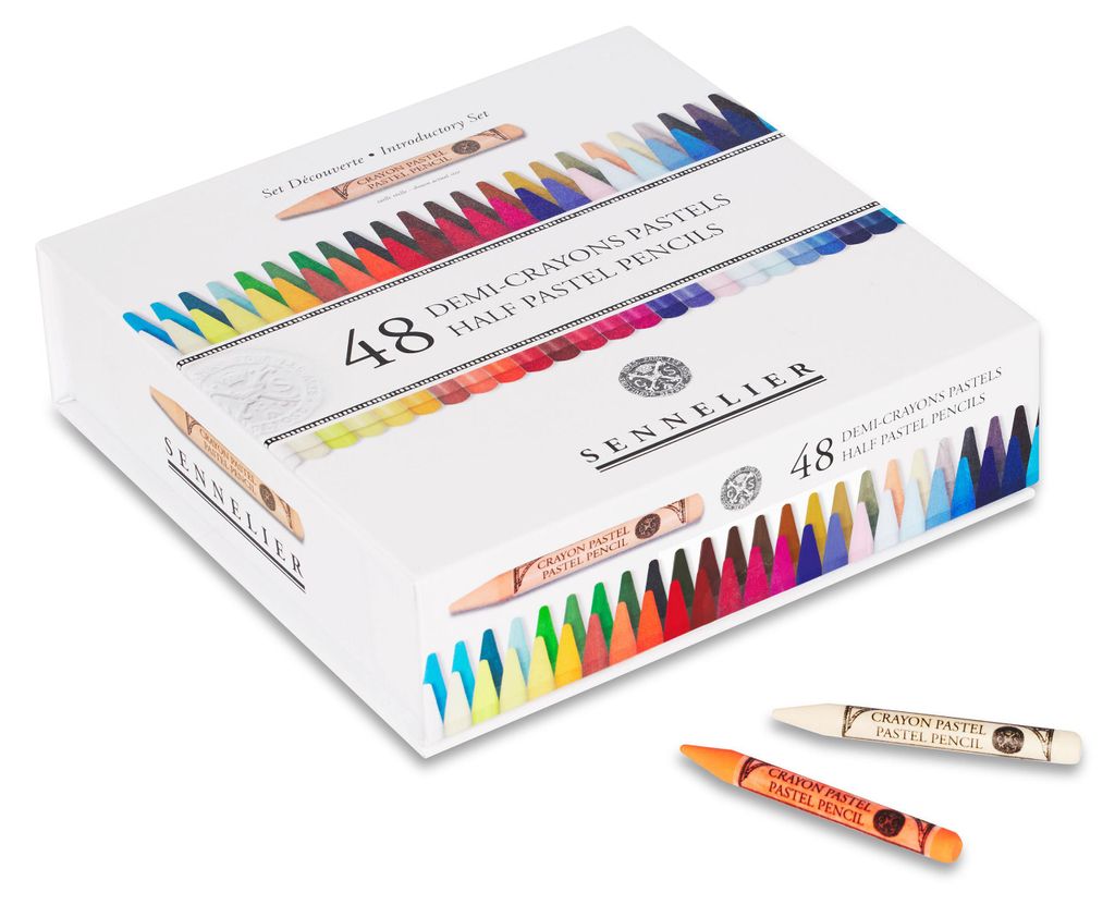 Sennelier Magnetisches Kartonset von 48 halben Pastellstiften - N132380.02