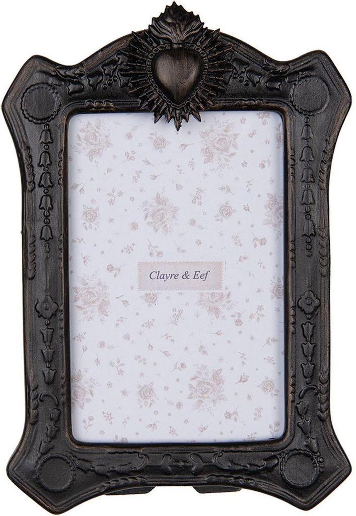 Clayre & Eef Fotorámeček 2F1216 Černý zlatý barokní rámeček Obrázek produktu 