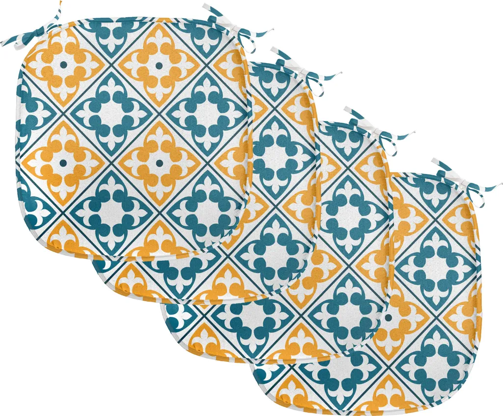 Coussin de Chaise Anti-Glisse et Anti-Tache 40x40 cm Motif Marocain