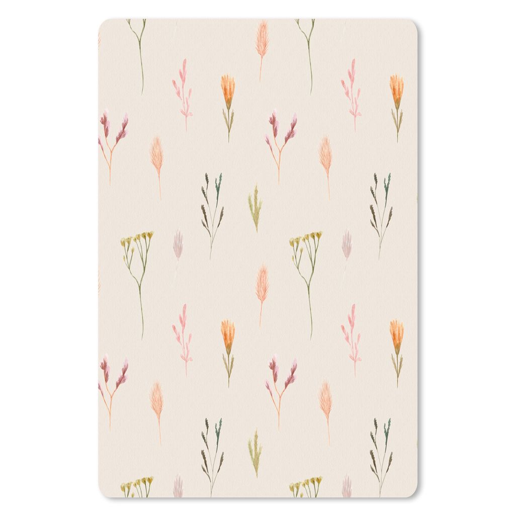 MuchoWow Mauspad Mousepad Blumen - Pastell - Farben 18x27 cm - Mousepads - Maus Mat - Pad - Mausunterlage
