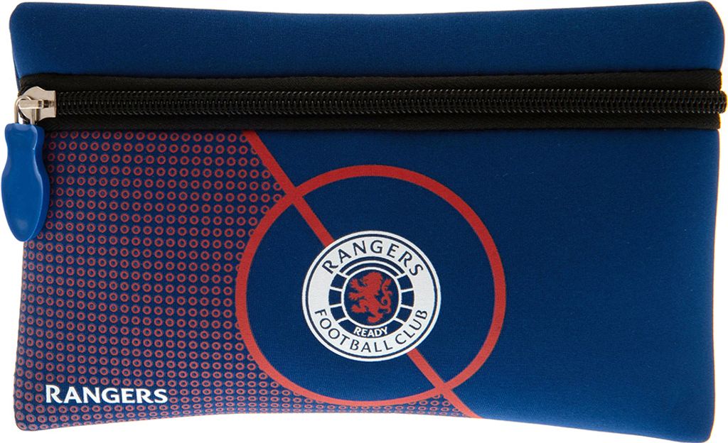 Rangers FC - Wappen - Schreibmäppchen - Neopren TA10694 (Einheitsgröße) (Blau/Weiß)