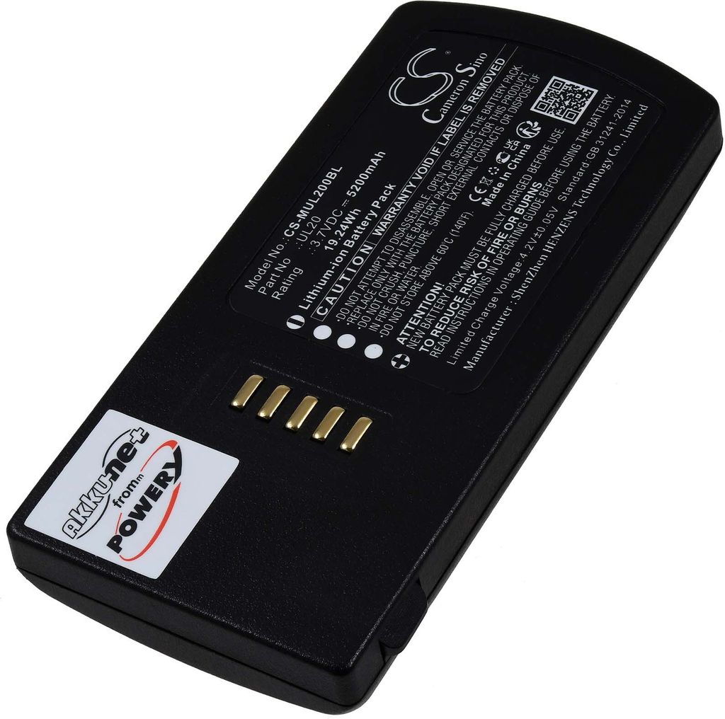 Akku für M3 Mobile UL20 UL20F Barcode-Scanner