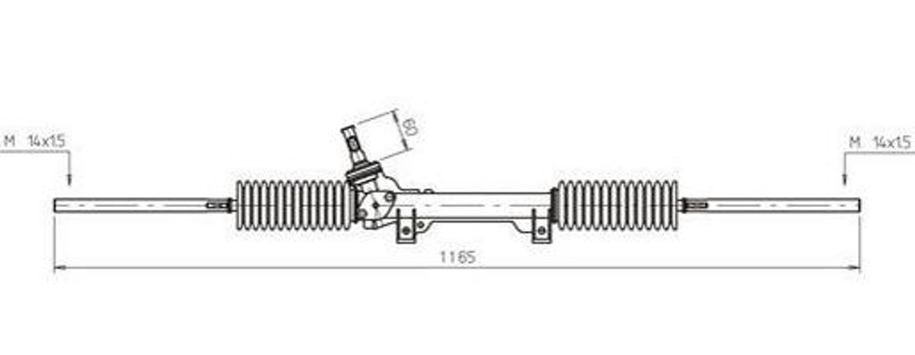 GENERAL RICAMBI CI4031 Lenkgetriebe OE 4000S2 kompatibel mit Partner, ZX, Xsara, Berlingo
