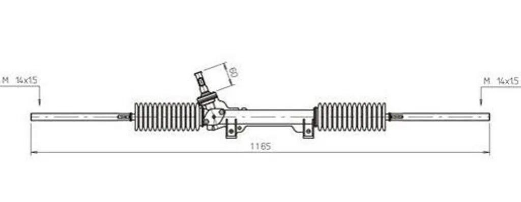 Boîtier de direction CI4031 robuste compatible Xsara et ZX OE 4000S2