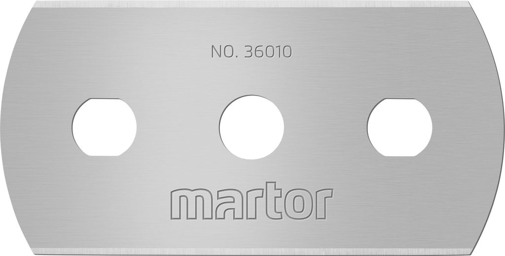 MARTOR 10 x INDUSTRIEKLINGE, Ersatzklingen Cuttermesser, Sicherheitsmesser, 22 mm, Scharf, Im Spender, 4-fach Nutzbar, NR. 36010