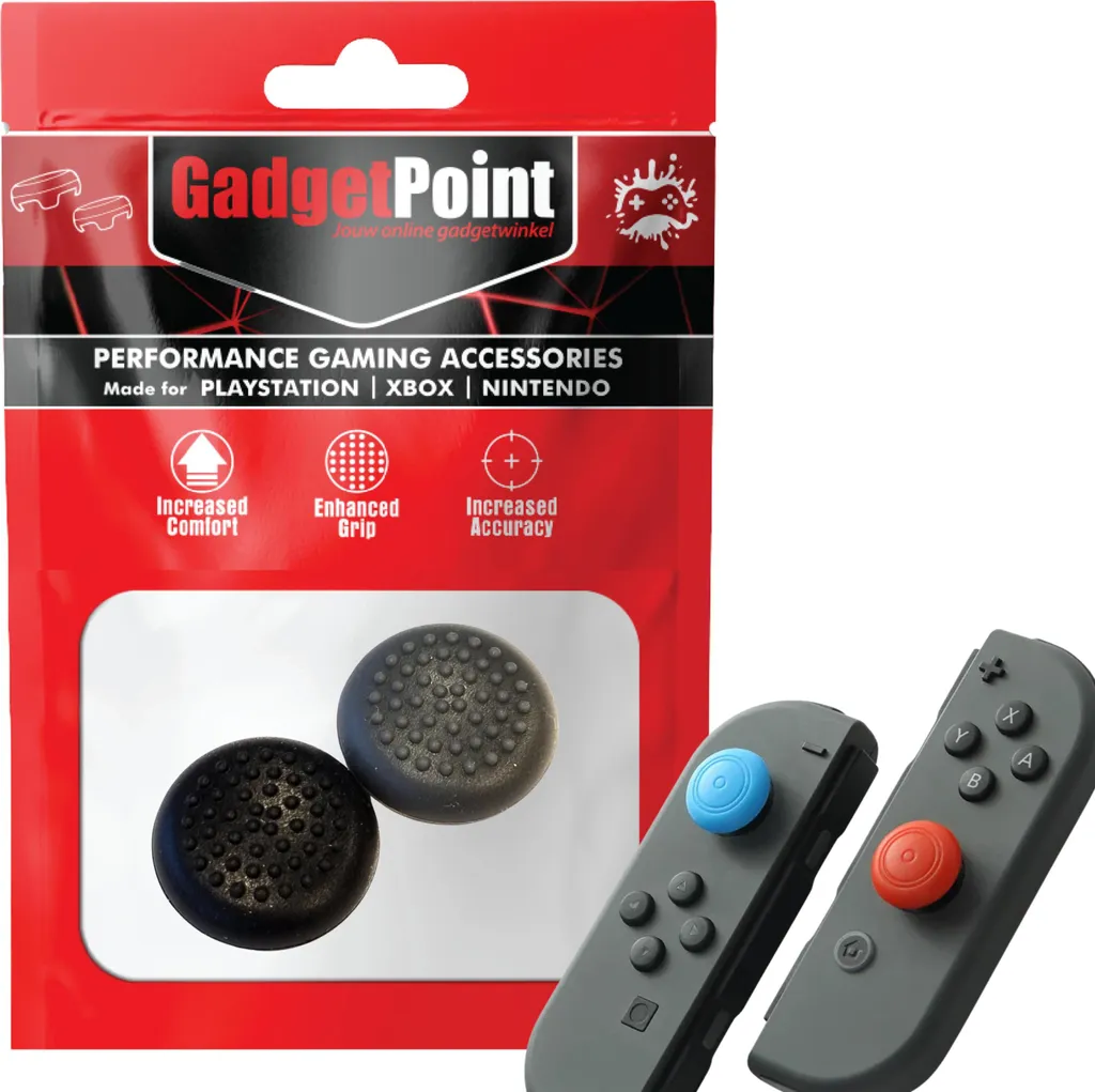 Offerta Accessori Switch: Cappucci Joystick Antiscivolo Grigio Nero