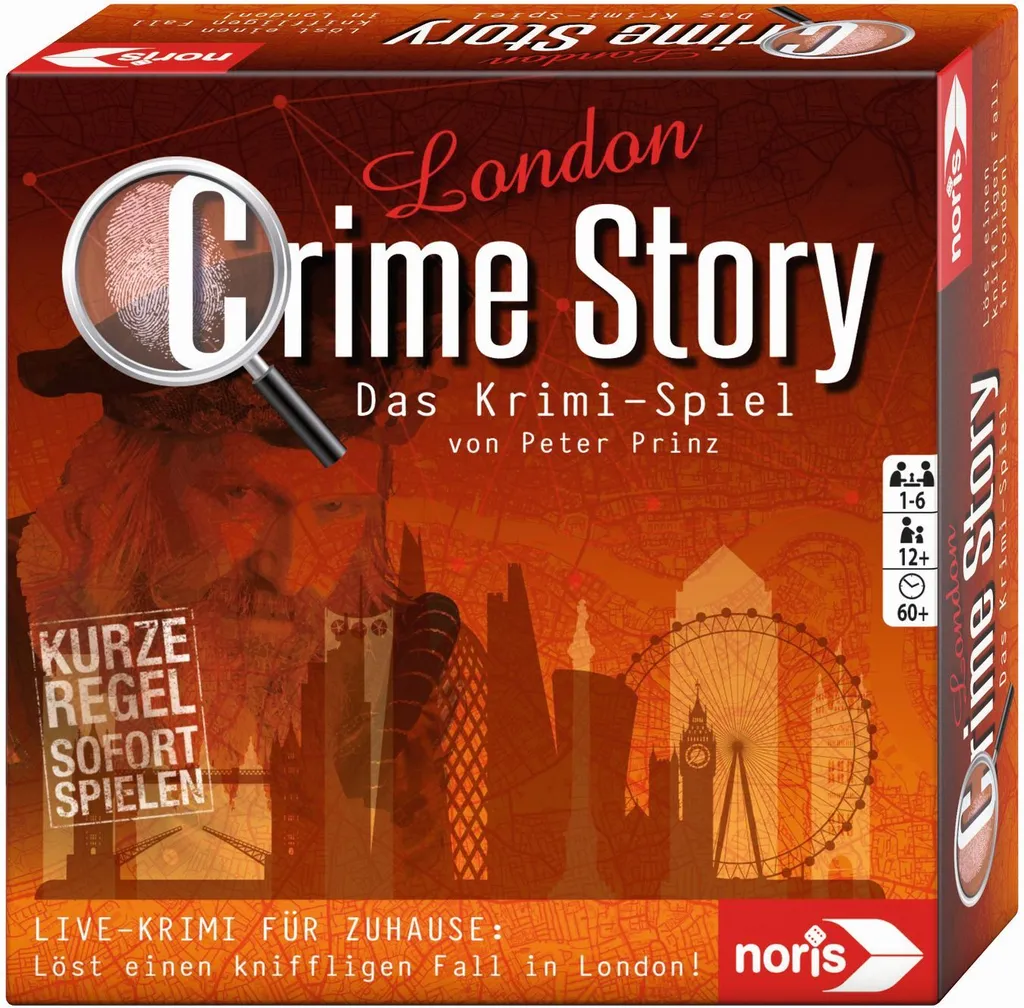 Résolvez l'enquête avec Crime Story London - Jeu de cartes tactique 1-6 j