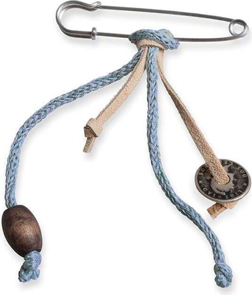 Knit Factory Brosche - Stone Blue Produktbild 
