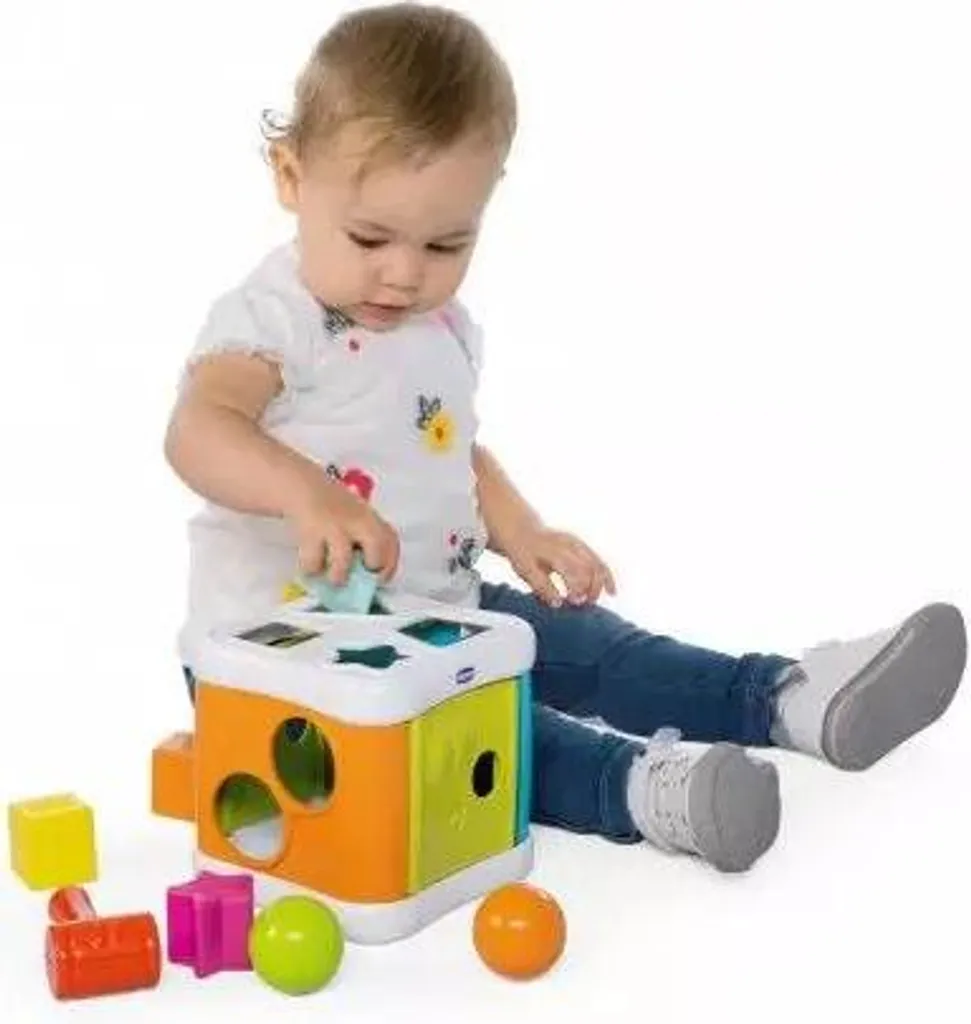 Jouet Éveil Bébé Smart2Play Chicco Cube de Tri Formes Géométriques 2en1 - 14